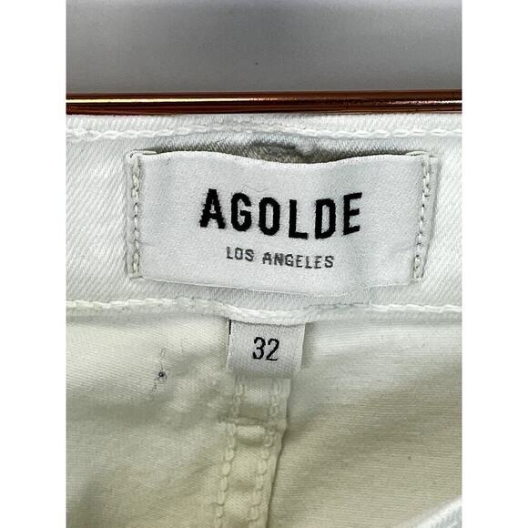NWOT AGOLDE Sophie White 5 Pocket Cropped Skinny Jeans SZ 32 - Picture 6 of 10